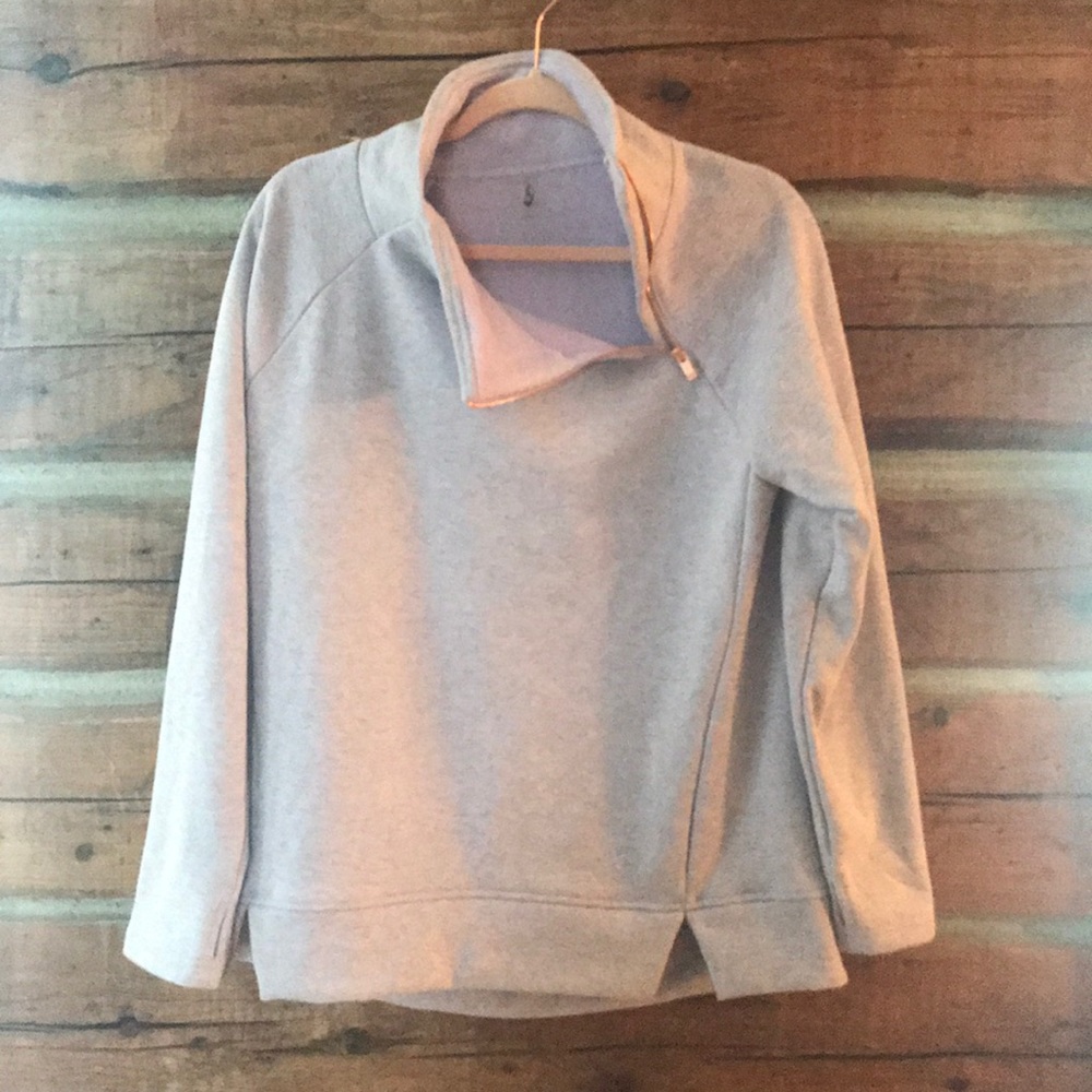 MIA sport sweatshirt with rose tone gold zipper